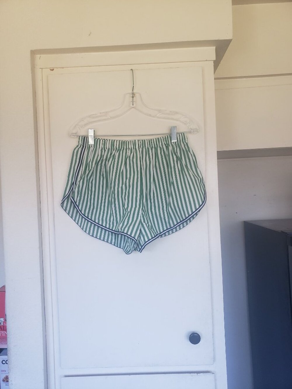 Solid & Stripes Green Striped Shorts Size Medium